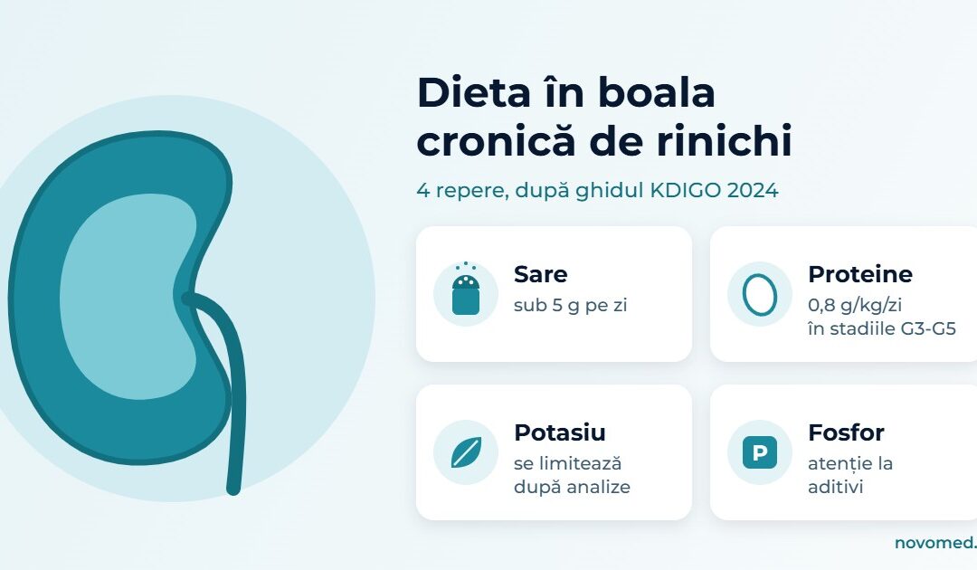 Dieta în boala cronică de rinichi: ce alimente sunt permise și ce trebuie limitat